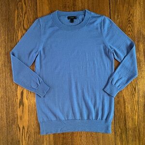 J. Crew Women’s 100% Merino Wool 3/4 Sleeve Sweater in Cornflower Blue Size S